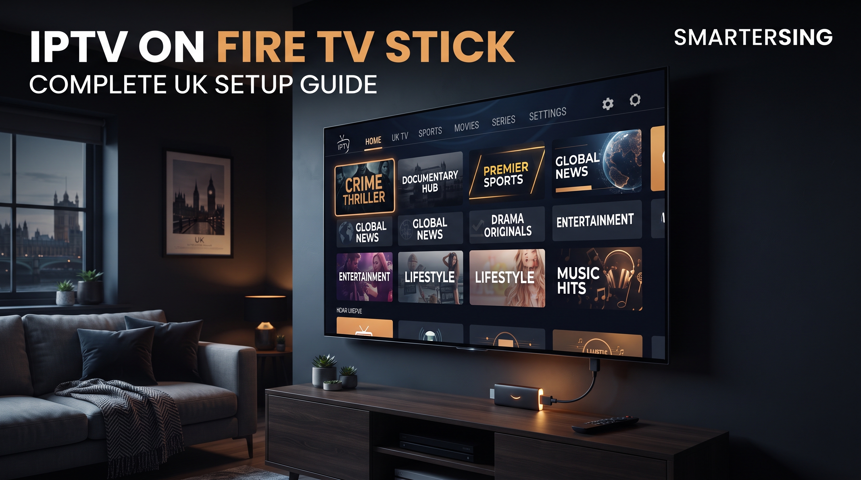 IPTV on Fire TV Stick UK - Smartersing complete setup guide