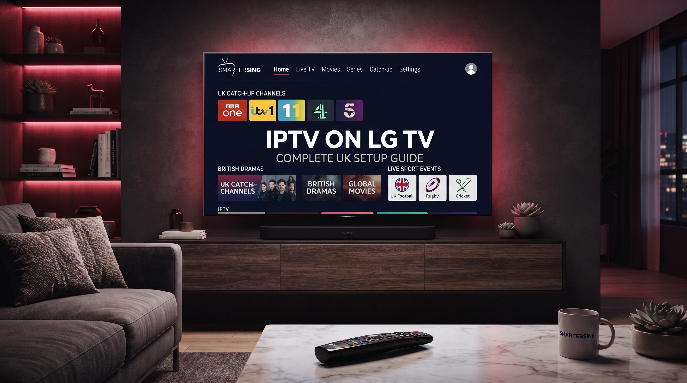 IPTV on LG TV UK complete setup guide by Smartersing