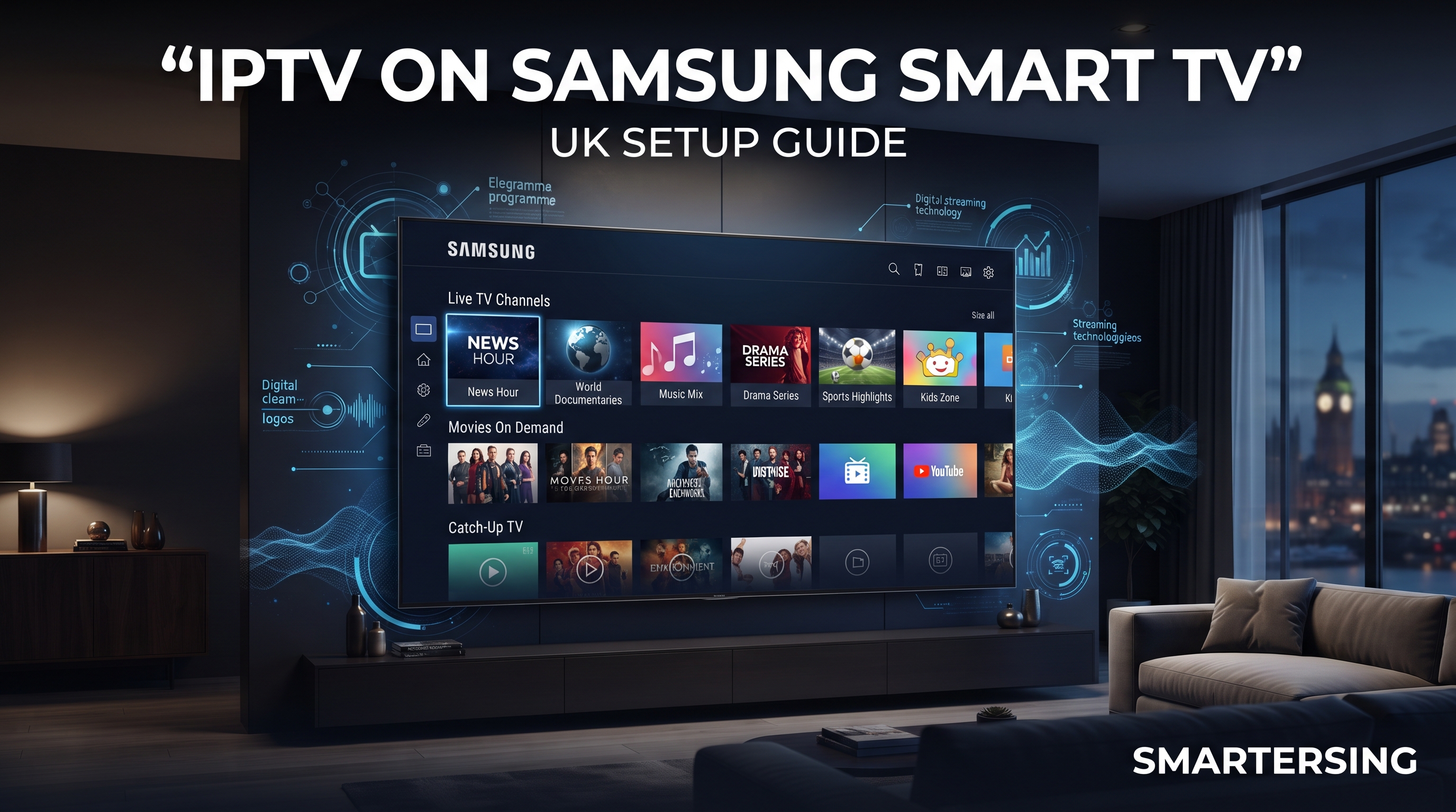 IPTV on Samsung Smart TV UK - Smartersing setup guide