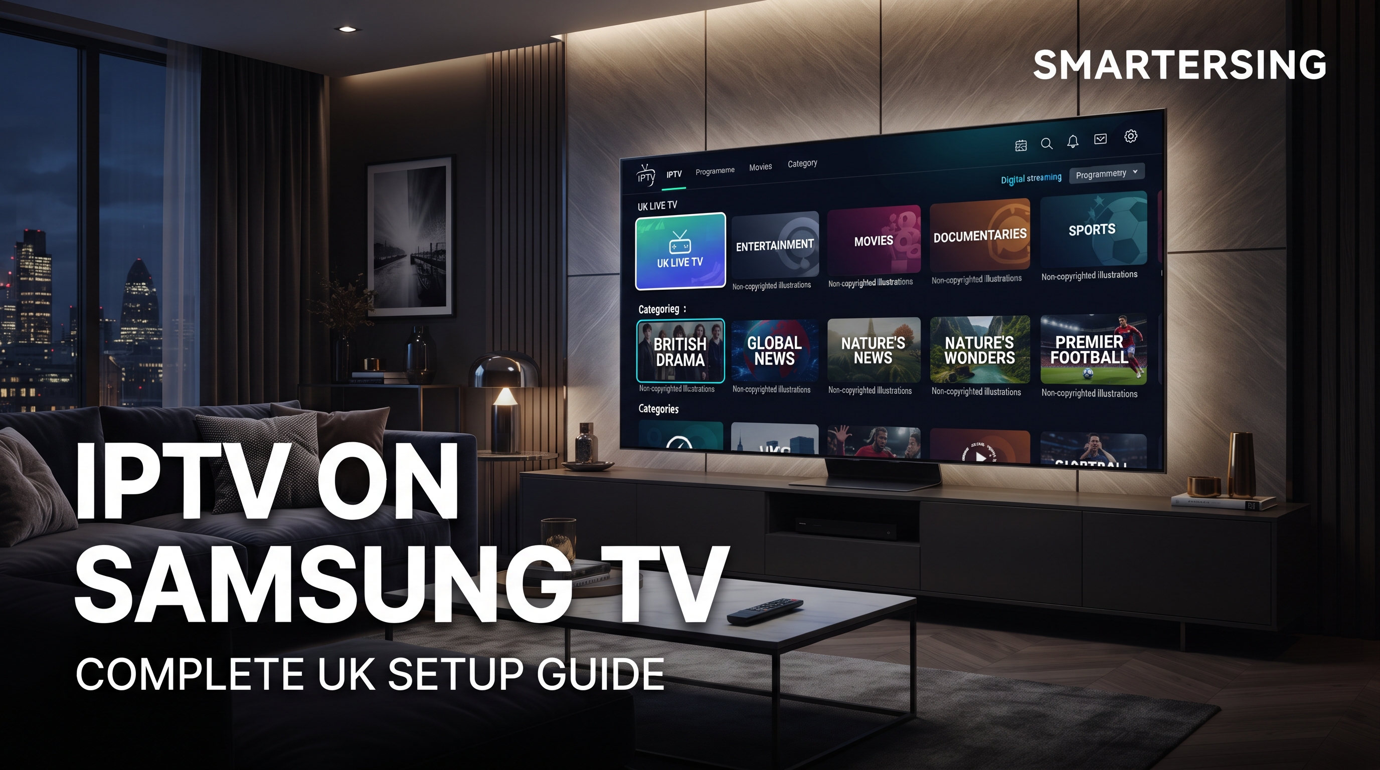 IPTV on Samsung TV UK - Smartersing complete setup guide
